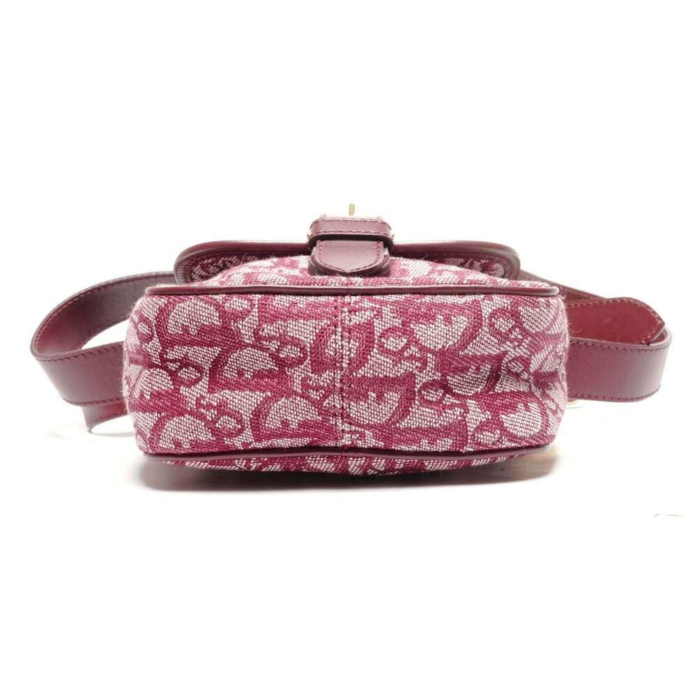 CHRISTIAN DIOR Red Canvas Trotter Shoulder Bag - Picture 7 of 12